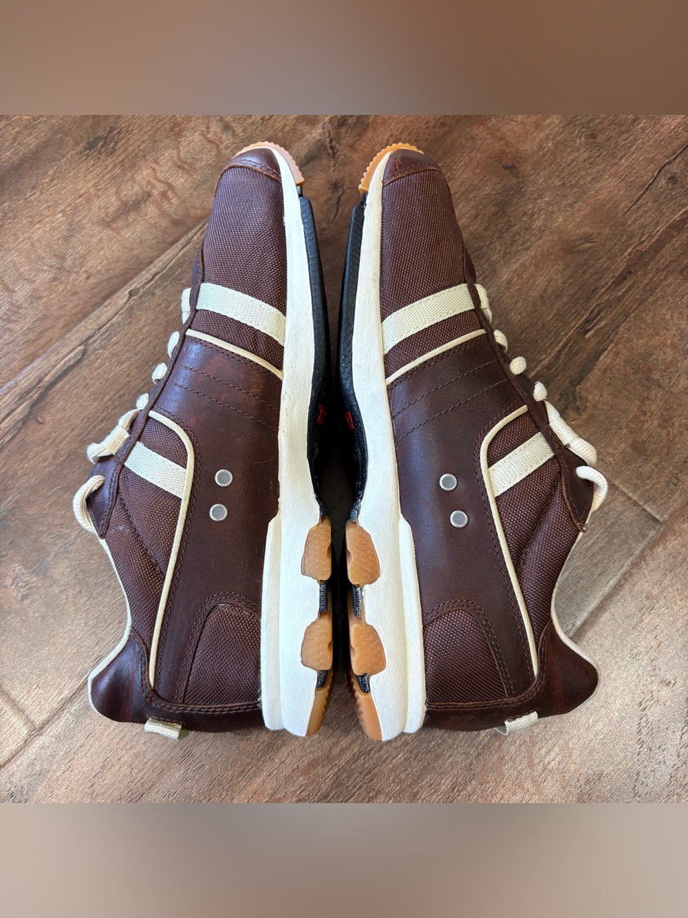 Diesel Proton Sneakers Men’s US 9 EU 42 Brown Leather Retro Runner Shoes - Picture 8 of 11